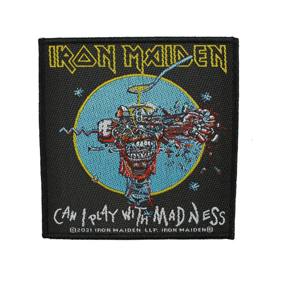 Iron Maiden Can I Play With Madness Patch Metal Band Woven Sew On Applique