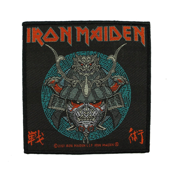 Iron Maiden Senjutsu Samurai Eddie Patch Metal Band Woven Sew On Applique