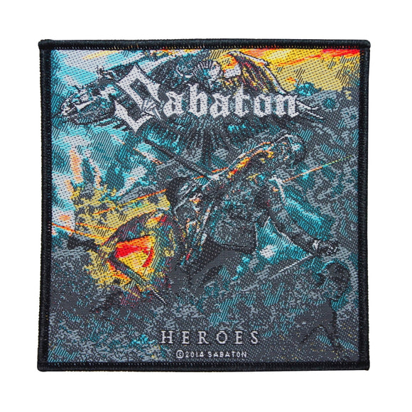 Sabaton Heroes Patch Soldier Cover Art Heavy Metal Band Woven Sew On Applique