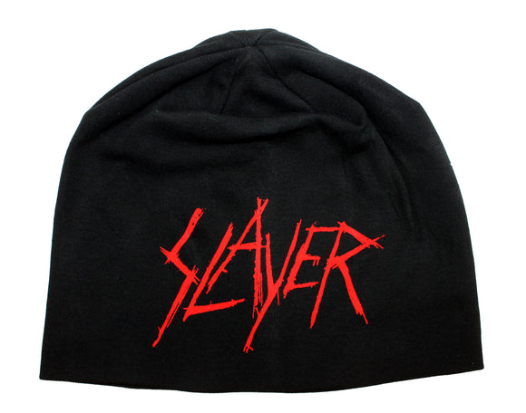 Slayer Band Logo & Black Eagle Heavy Metal Dual-Sided Beanie Cap Hat