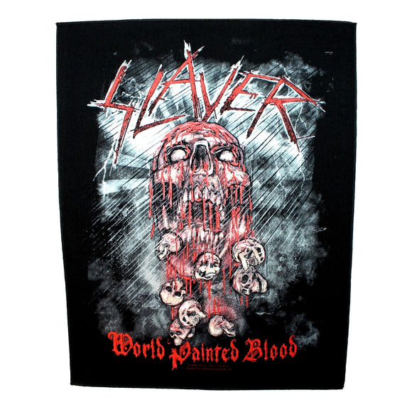 XLG Slayer World Painted Blood Back Patch Album Art Metal Jacket Sew On Applique