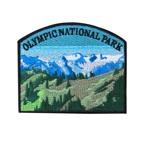Olympic National Park Patch Washington Hike Travel Embroidered Iron On Applique