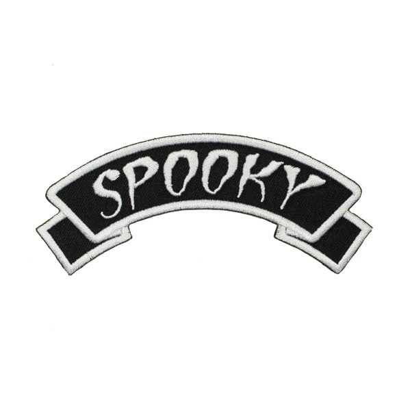 Spooky Arch Patch Kreepsville 666 Name Tag Badge Embroidered Iron On Applique