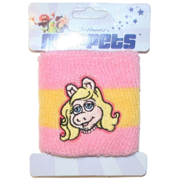 Muppets Miss Piggy Cartoon Pink Sweatband Wristband