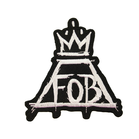 Fall Out Boy Crown Patch American Rock Music Band Embroidered Iron On Applique