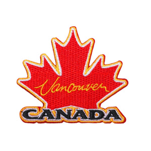 Canada Vancouver Maple Leaf Patch Travel City Badge Embroidered Iron On Applique