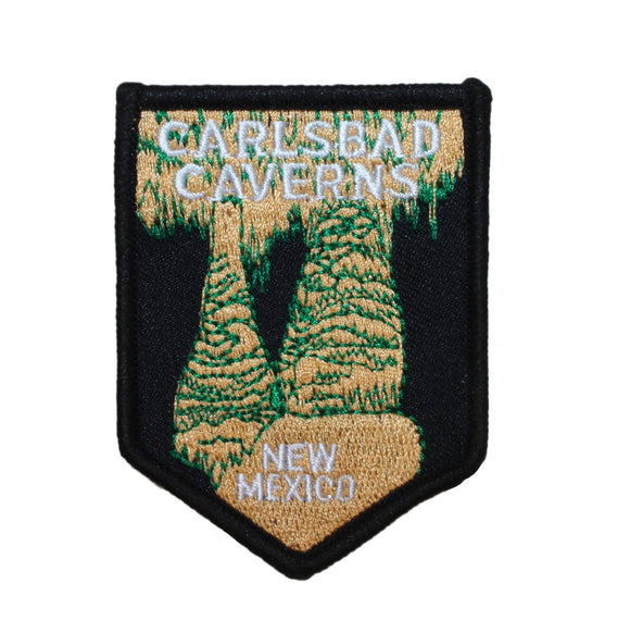 Carlsbad Caverns National Park Patch Travel Badge Embroidered Iron On Applique