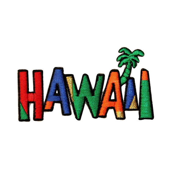 Hawaii Travel Patch Island Vacation Badge Colorful Embroidered Iron On Applique
