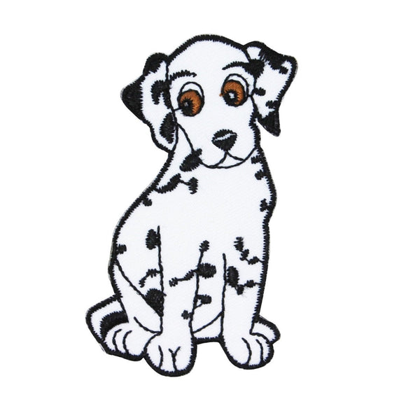 Cute Dalmatian Puppy Dog Patch Pet Fireman Breed Embroidered Iron On Applique