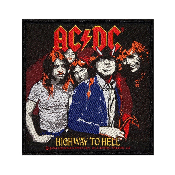 AC/DC ACDC Highway To Hell Album Art Patch Hard Rock Music Woven Sew On Applique