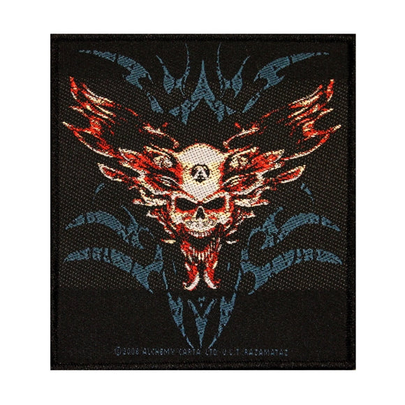 Black Magistain Spectre Skull Patch Spirit Alchemy Carta Woven Sew On Applique