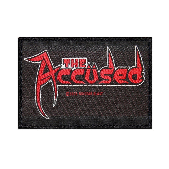 The Accused Band Name Logo Patch Thrashcore Metal Music Woven Sew On Applique