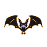 Halloween Vampire Bat Patch Kreepsville Art Craft Embroidered Iron On Applique