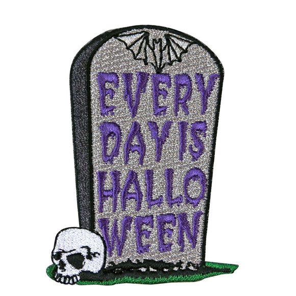 Grave Fun Every Day Is Halloween Tombstone Patch Kreepsville Iron On Applique