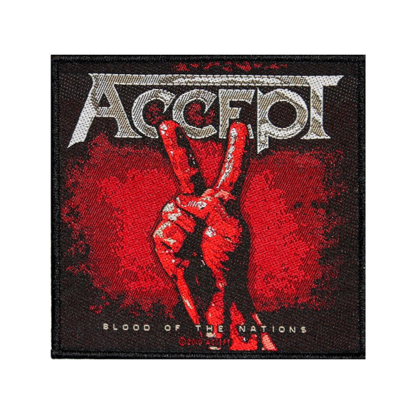 Accept Blood of the Nations Patch Album Art Metal Band Woven Sew On Applique