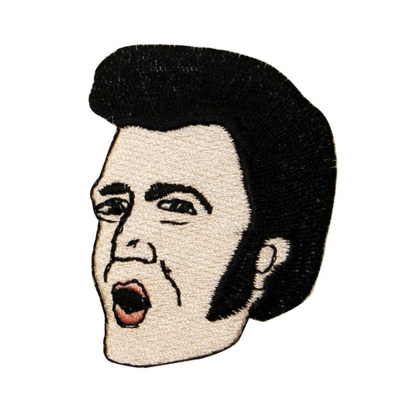 ID 0135 Elvis Presley Patch King of Rock Roll Music Embroidered Iron On Applique