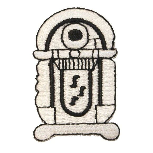 ID 0147 Jukebox Retro Patch Classic Music Antique Embroidered Iron On Applique