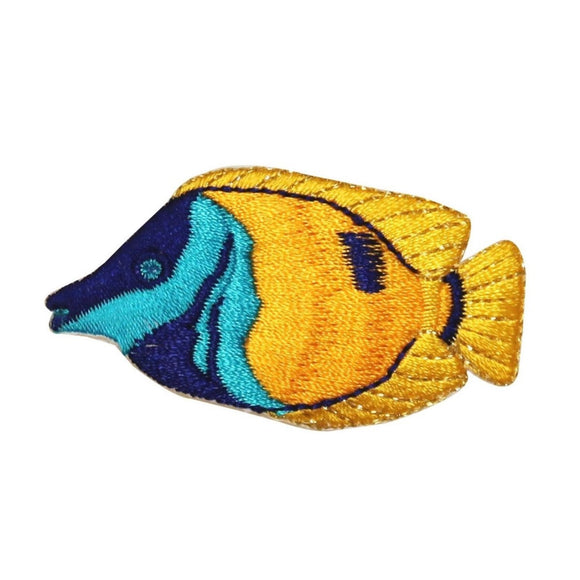 ID 0206 Tropical Butterfly Fish Patch Swim Fishing Embroidered Iron On Applique