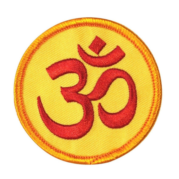 Sacred Om Symbol Patch Yoga Meditation Spiritual Hinduism Iron On Applique