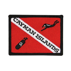Cayman Islands Patch Scuba Dive Souvenir Caribbean Embroidered Iron On Applique