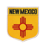 State Flag Shield New Mexico Patch Badge Travel USA Embroidered Iron On Applique