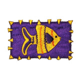 ID 0278A Tropical Fish Patch Colorful Portrait Embroidered Iron On Applique