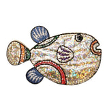 ID 0192 Blow Fish Shiny Patch Tropical Aquarium Embroidered Iron On Applique