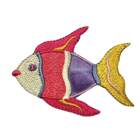 ID 0211 Tropical Tang Fish Patch Ocean Reef Bright Embroidered Iron On Applique