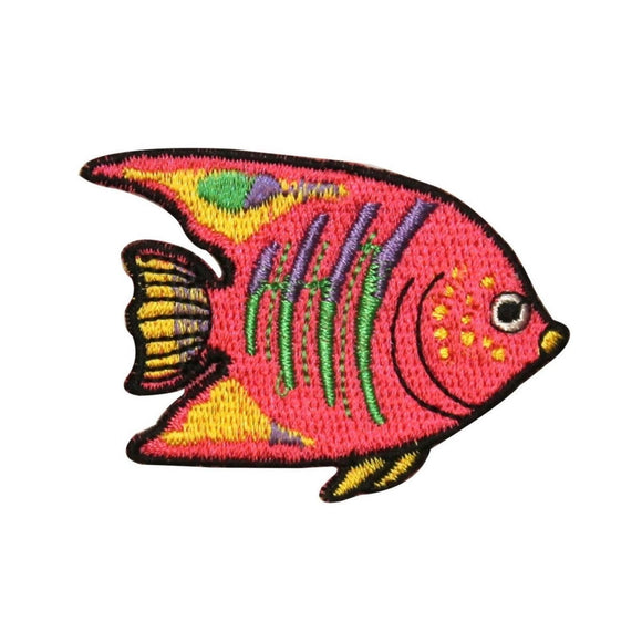ID 0216 Tropical Butterfly Fish Patch Cute Ocean Reef Fishing Iron On Applique