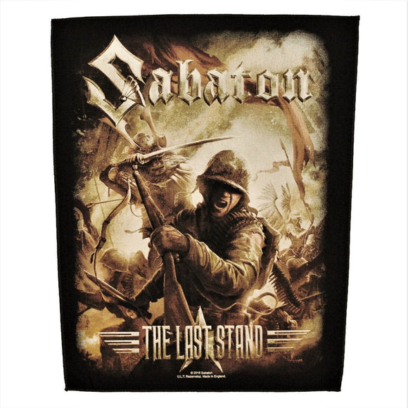 XLG Sabaton The Last Stand Back Patch Album Art Metal Jacket Sew On Applique