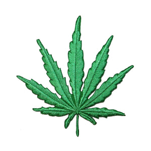 Pot Leaf Plant Patch Marijuana Cannabis Hemp Embroidered Iron On Applique