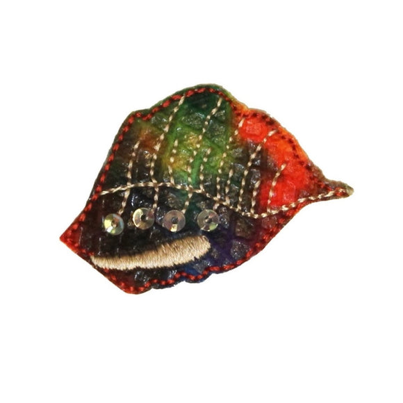 ID 0331 Tie Dye Seashell Patch Ocean Beach Sea Sand Embroidered Iron On Applique