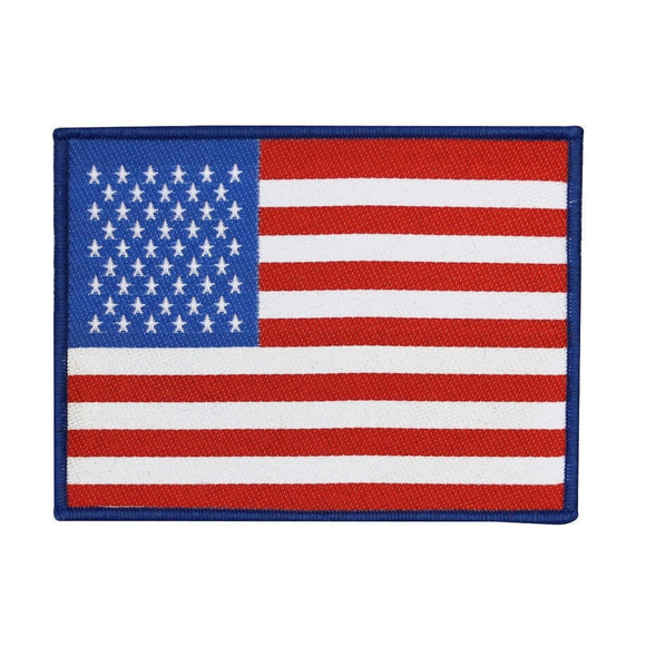 American Flag Patch Woven USA Nation DIY Military Patriot Jacket Sew On Applique