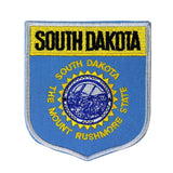 State Flag Shield South Dakota Patch Badge Travel Embroidered Sew On Applique