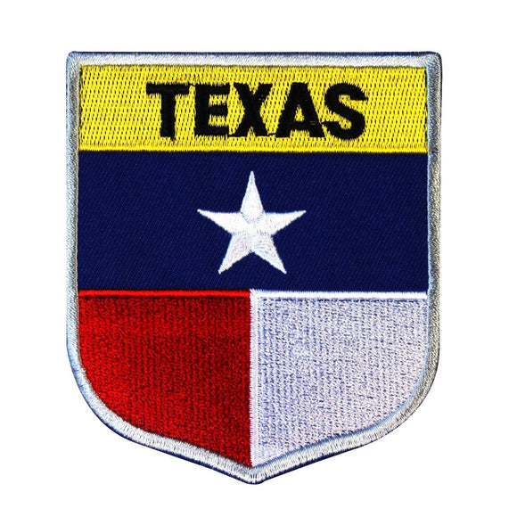 State Flag Shield Texas Patch Badge Travel USA Seal Embroidered Sew On Applique