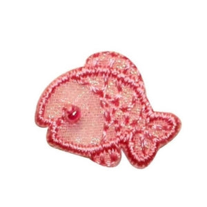 ID 0271B Mini Cartoon Guppy Fish Patch Tropical Embroidered Iron On Applique