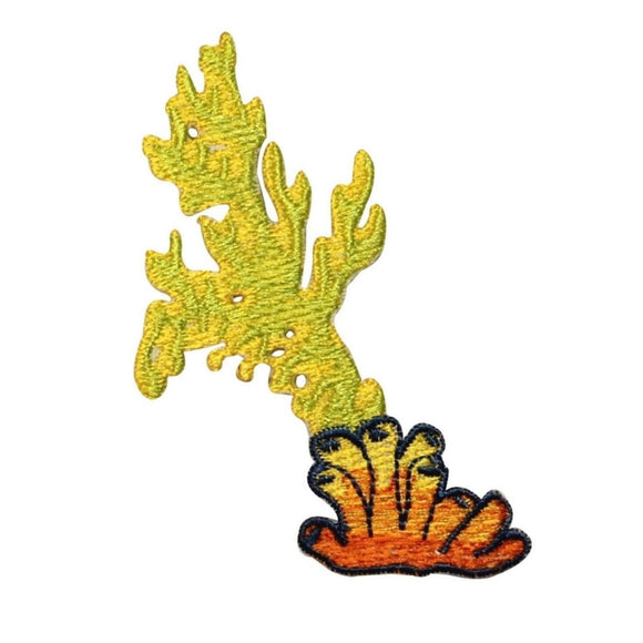 ID 0348 Tropical Coral Flumes Patch Reef Sea Life Embroidered Iron On Applique
