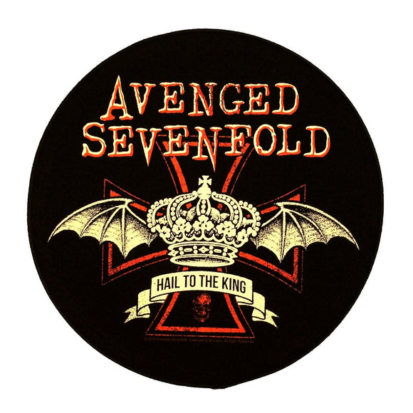 XLG Avenged Sevenfold Hail To The King Back Patch Crown Sew On Jacket Applique