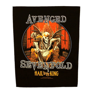 XLG Avenged Sevenfold Hail to the King Back Patch Album Sew On Jacket Applique