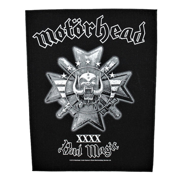 XLG Motorhead Bad Magic Back Patch 40 Years of Metal Album Art Sew On Applique