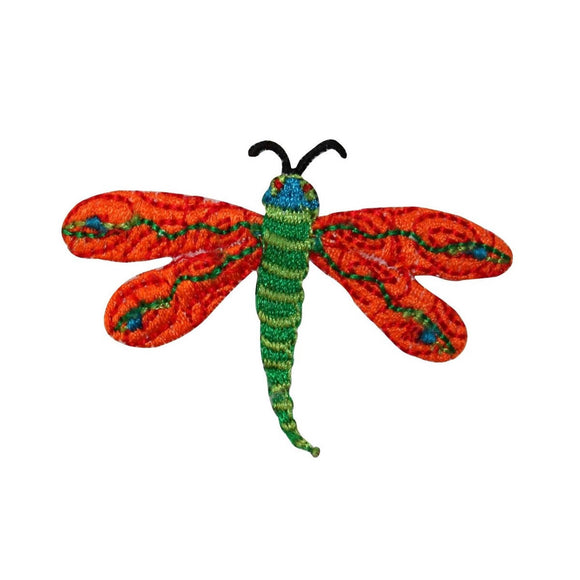 ID 0469B Dragon Fly Patch Damselfly Garden Bug Embroidered Iron On Applique