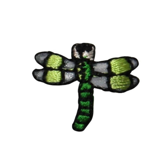 ID 0474B Small Dragonfly Patch Garden Fairy Bug Embroidered Iron On Applique