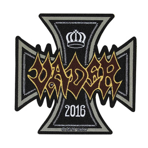 Vader 2016 Iron Cross Patch Death Metal Band Music Die Cut Woven Sew On Applique