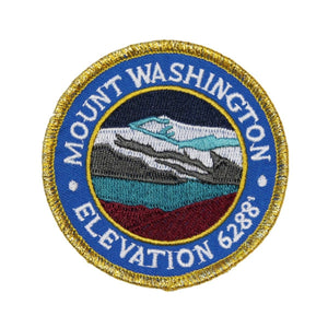 Mount Washington Elevation 6288 Patch Travel Badge Embroidered Iron On Applique