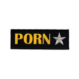 Porn Star Name Tag Patch Badge Model Actress Sign Embroidered Iron On Applique