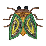 ID 0426A Shiny Fly Patch Garden Insect Bug Wings Embroidered Iron On Applique