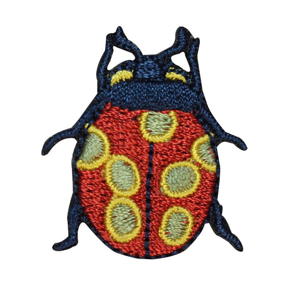 ID 0442 Lady Bug Patch Japanese Beetle Wings Insect Embroidered Iron On Applique