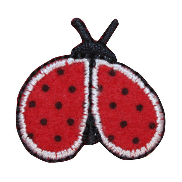 ID 0467 Lot of 3 Flying Lady bug Patch Bug Garden Embroidered Iron On Applique