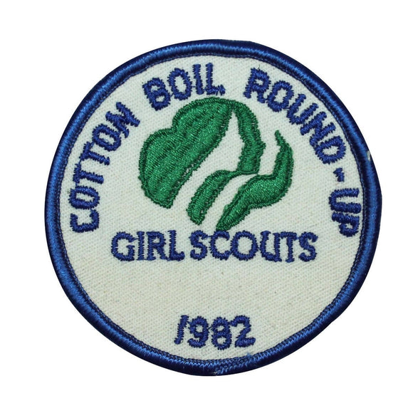 Girl Scouts Cotton Boil Badge Patch Scout Round Up Embroidered Iron On Applique