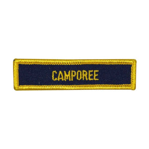 Scouts Camporee Badge Patch Camp Out Vintage Tag Embroidered Iron On Applique